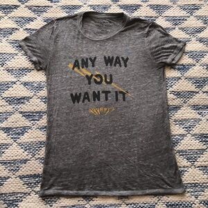 Lucky Brand Journey Any Way You Want It Burnout Graphic Tee Excellent XS